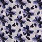 Preview: French Terry Judith  Blaue Blüten by Swafing